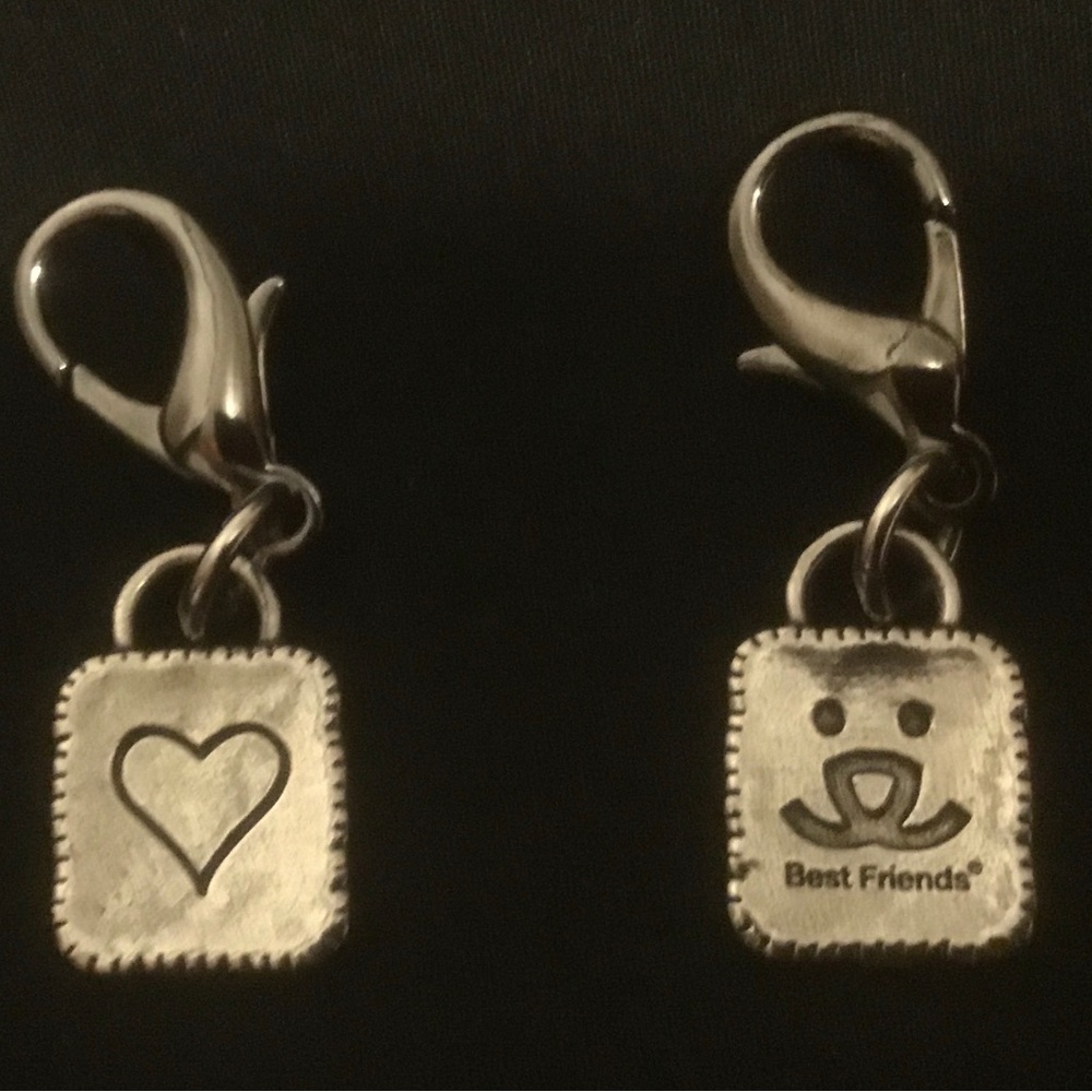 Best Friends purse clip charms